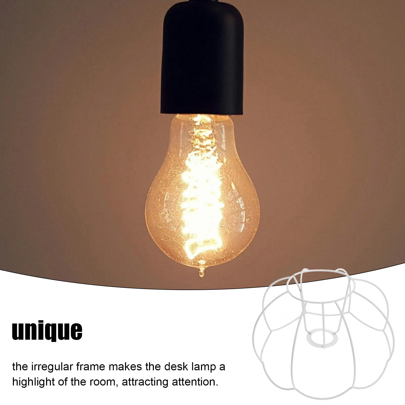 1pc Pumpkin Style Iron Lampshade Frame Metal Bracket For Table Ceiling Lamp Diy Light Holder Accessories Burlap Lantern White
1pc Pumpkin Style Iron Lampshade Frame Metal Bracket For Table Ceiling Lamp Diy Light Holder Accessories Burlap Lantern White