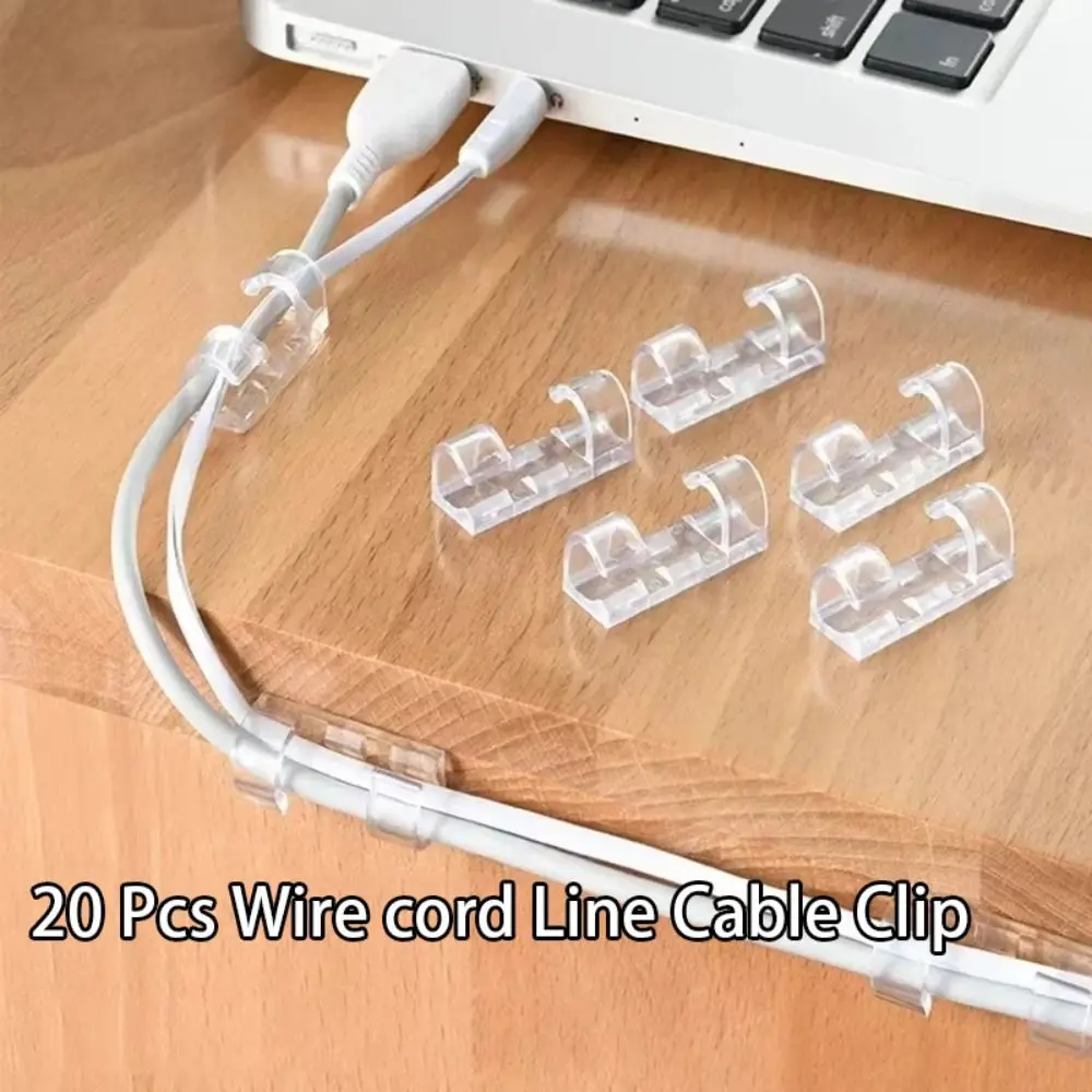 Self Adhesive Cable Management Clips Transparent Plastic Material Cable Organizers 20 PC Pack Sticky Back Self Adhesive Clips
Self Adhesive Cable Management Clips Transparent Plastic Material Cable Organizers 20 PC Pack Sticky Back Self Adhesive Clips
