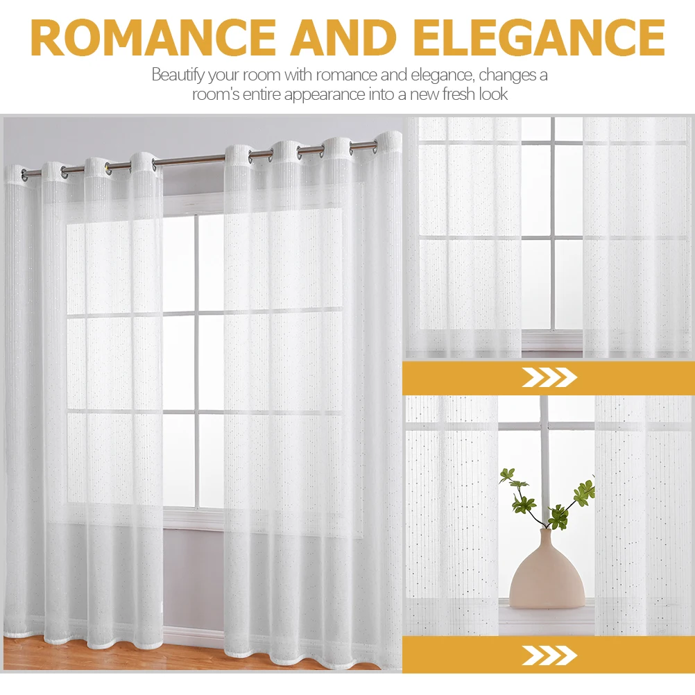Soundproof White Polyester Curtains Decorative Balcony Window Cover Privacy Door Scarf Easy Clean Long Use Home Decor
Soundproof White Polyester Curtains Decorative Balcony Window Cover Privacy Door Scarf Easy Clean Long Use Home Decor