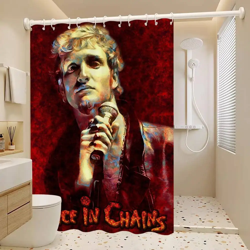Rock Band A-Alice в C-Chains Белая занавеска для душа, декоративная занавеска для душа в ванной комнате, водонепроницаемая занавеска для душа с крючками 
Rock Band A-Alice в C-Chains Белая занавеска для душа, декоративная занавеска для душа в ванной комнате, водонепроницаемая занавеска для душа с крючками