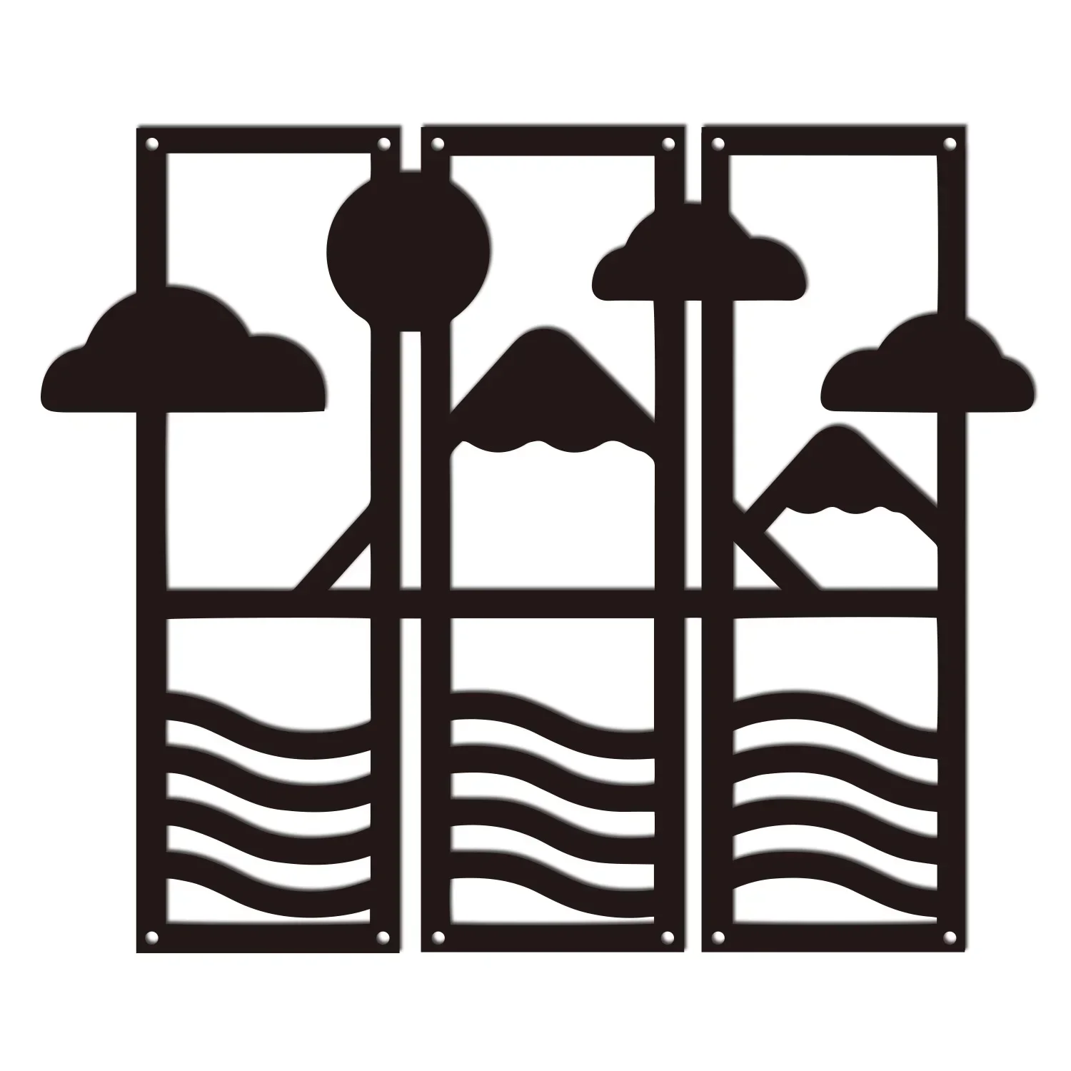 CIFBUY Decoration 1pc Mountain and Sun Metal Wall Hanging Decor Art, Sun Decor, Cloud Decor, Mountain Art Boys Girls Room Nurser
CIFBUY Decoration 1pc Mountain and Sun Metal Wall Hanging Decor Art, Sun Decor, Cloud Decor, Mountain Art Boys Girls Room Nurser