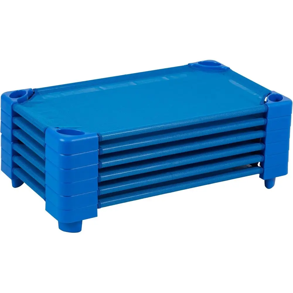 Blue Toddler-Sized Stackable Classroom Cot, 6-Pack Assembly Required
Blue Toddler-Sized Stackable Classroom Cot, 6-Pack Assembly Required