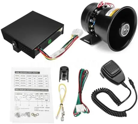 400W Car Alarm Horn System 12V 9-Sound Police Siren + Mic Speaker
400W Car Alarm Horn System 12V 9-Sound Police Siren + Mic Speaker