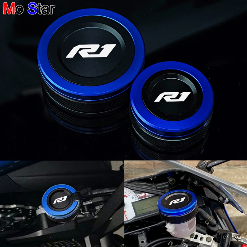 New For Yamaha R1 YZFR1 Yzf R1 R 1 2009-2025 Motorcycle front and rear brake oil tank cover reservoir cover Accessoires
New For Yamaha R1 YZFR1 Yzf R1 R 1 2009-2025 Motorcycle front and rear brake oil tank cover reservoir cover Accessoires