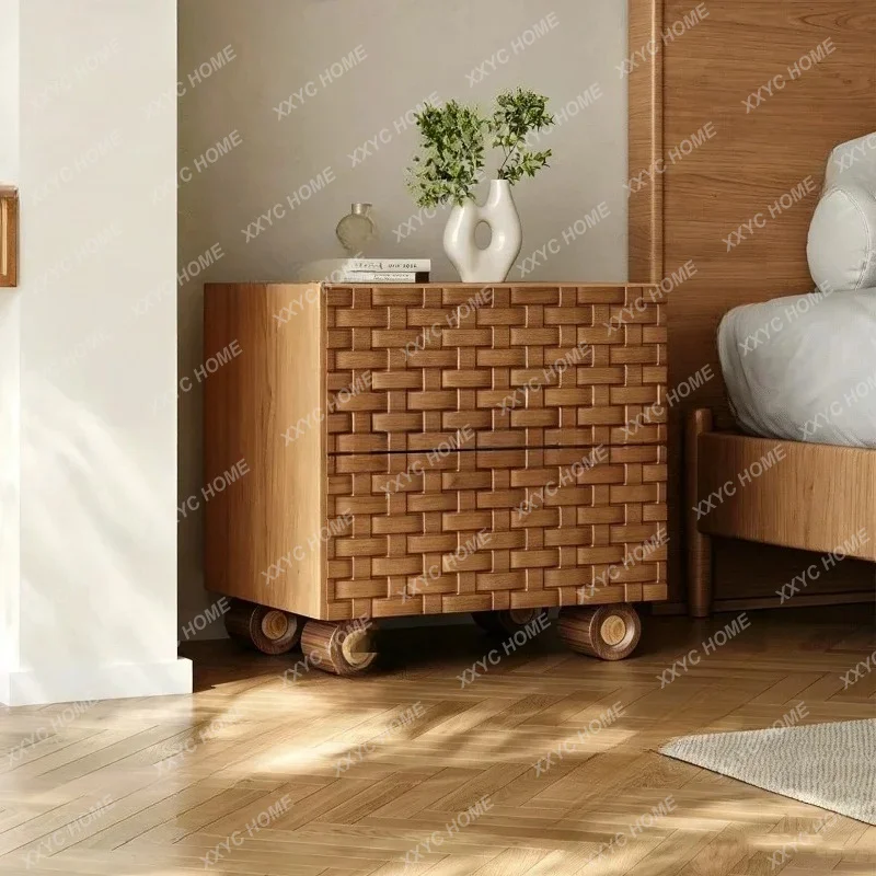 Medieval style solid wood bedside table bedroom home retro storage cabinetTJ
Medieval style solid wood bedside table bedroom home retro storage cabinetTJ