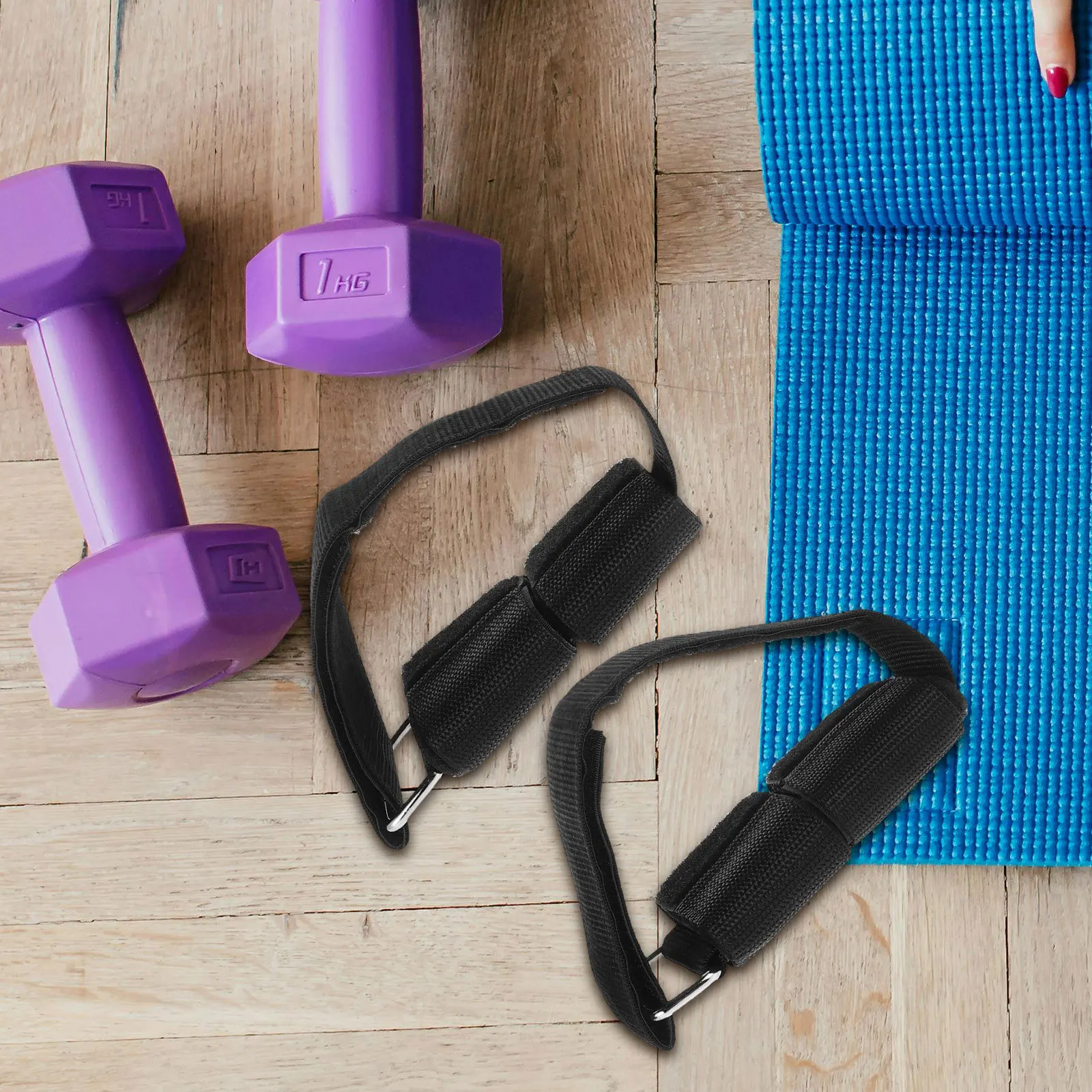 1Pair Adjustable Dumbbell Ankle Straps Fitness Leg Workout Accessory Secure Closure Sturdy Wear Resistant Gym Home Use
1Pair Adjustable Dumbbell Ankle Straps Fitness Leg Workout Accessory Secure Closure Sturdy Wear Resistant Gym Home Use