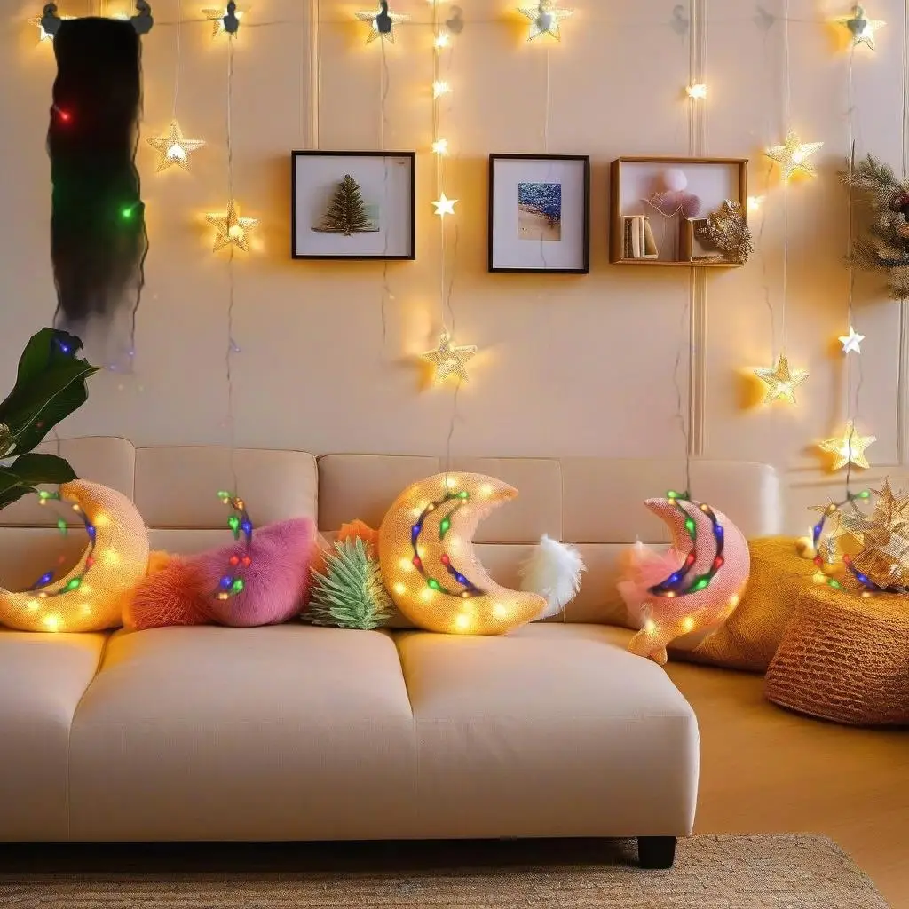 Remote Control Star & Moon Fairy Lights - 138 Colorful String Lights for Home Decor
Remote Control Star & Moon Fairy Lights - 138 Colorful String Lights for Home Decor