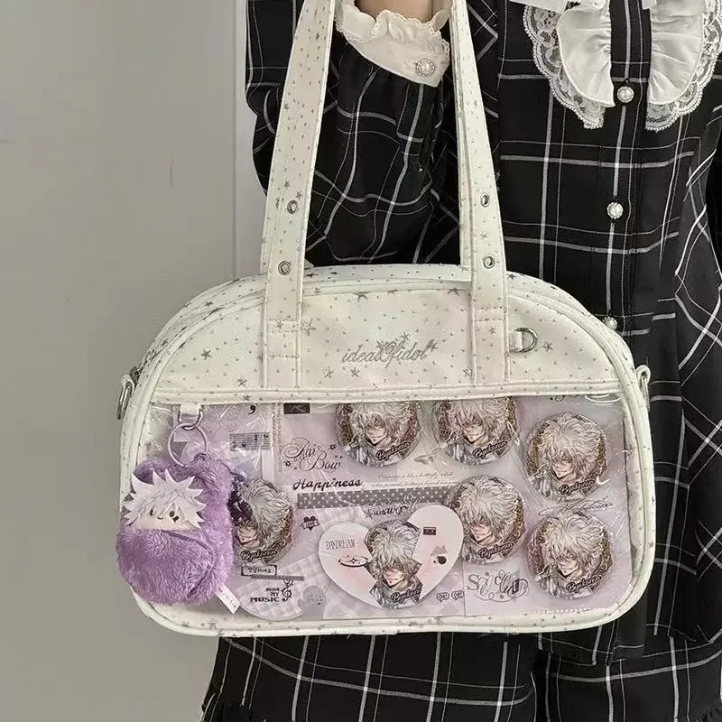 New Japanese Cartoon Exhibition Portable DIY Crossbody Bag Daily Commuting Women's Cute Shoulder Bag Sweet Cool Ulzzang Ita Bag
New Japanese Cartoon Exhibition Portable DIY Crossbody Bag Daily Commuting Women's Cute Shoulder Bag Sweet Cool Ulzzang Ita Bag
