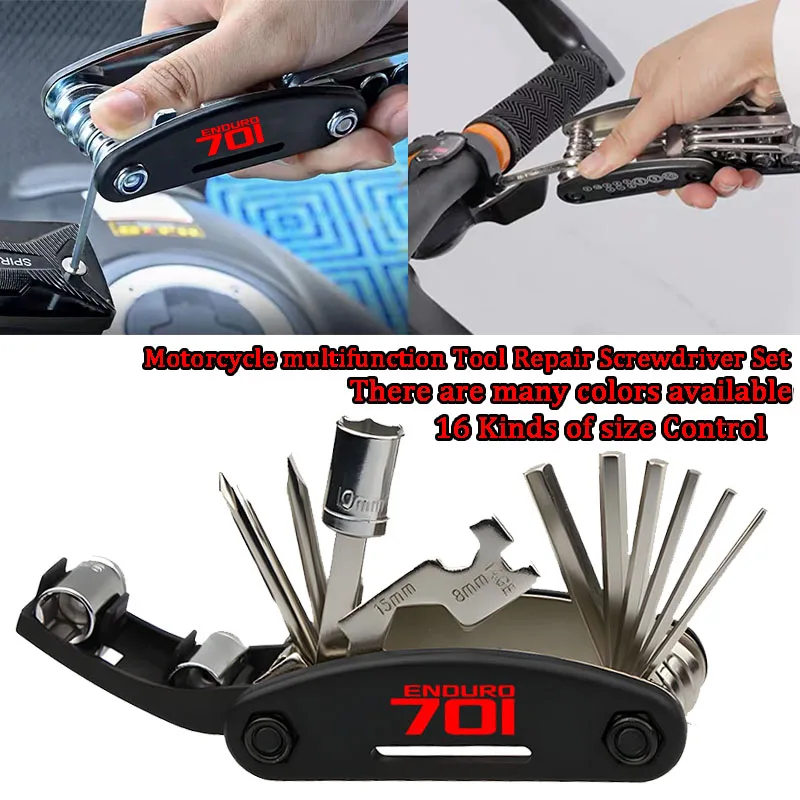 Conbination Tool Fit For Husqvarna 701 SUPERMOTO & ENDURO Motorcycle Accessories Multifunctional Tool Repair Screwdriver Set
Conbination Tool Fit For Husqvarna 701 SUPERMOTO & ENDURO Motorcycle Accessories Multifunctional Tool Repair Screwdriver Set
