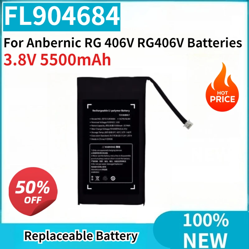High Quality Brand New FL904684 3.8V 5500mAh Li-Polymer Battery for Anbernic RG 406V RG406V Batteries
High Quality Brand New FL904684 3.8V 5500mAh Li-Polymer Battery for Anbernic RG 406V RG406V Batteries