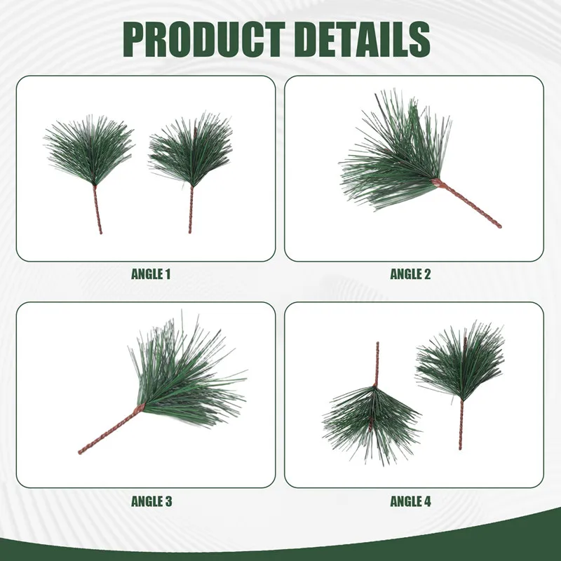 60 PC Artificial Green Pine Needles Branches-Small Pine Twigs Stems Picks-Fake Greenery Pine Picks For Christmas Garland-AT35
60 PC Artificial Green Pine Needles Branches-Small Pine Twigs Stems Picks-Fake Greenery Pine Picks For Christmas Garland-AT35