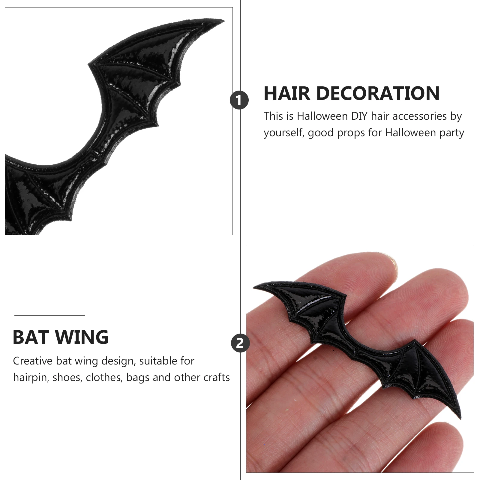 10 Pcs Bat Wings Hair Accessories DIY Patent Vintage naments for Clothes Supplies Lolita Halloween Decor
10 Pcs Bat Wings Hair Accessories DIY Patent Vintage naments for Clothes Supplies Lolita Halloween Decor