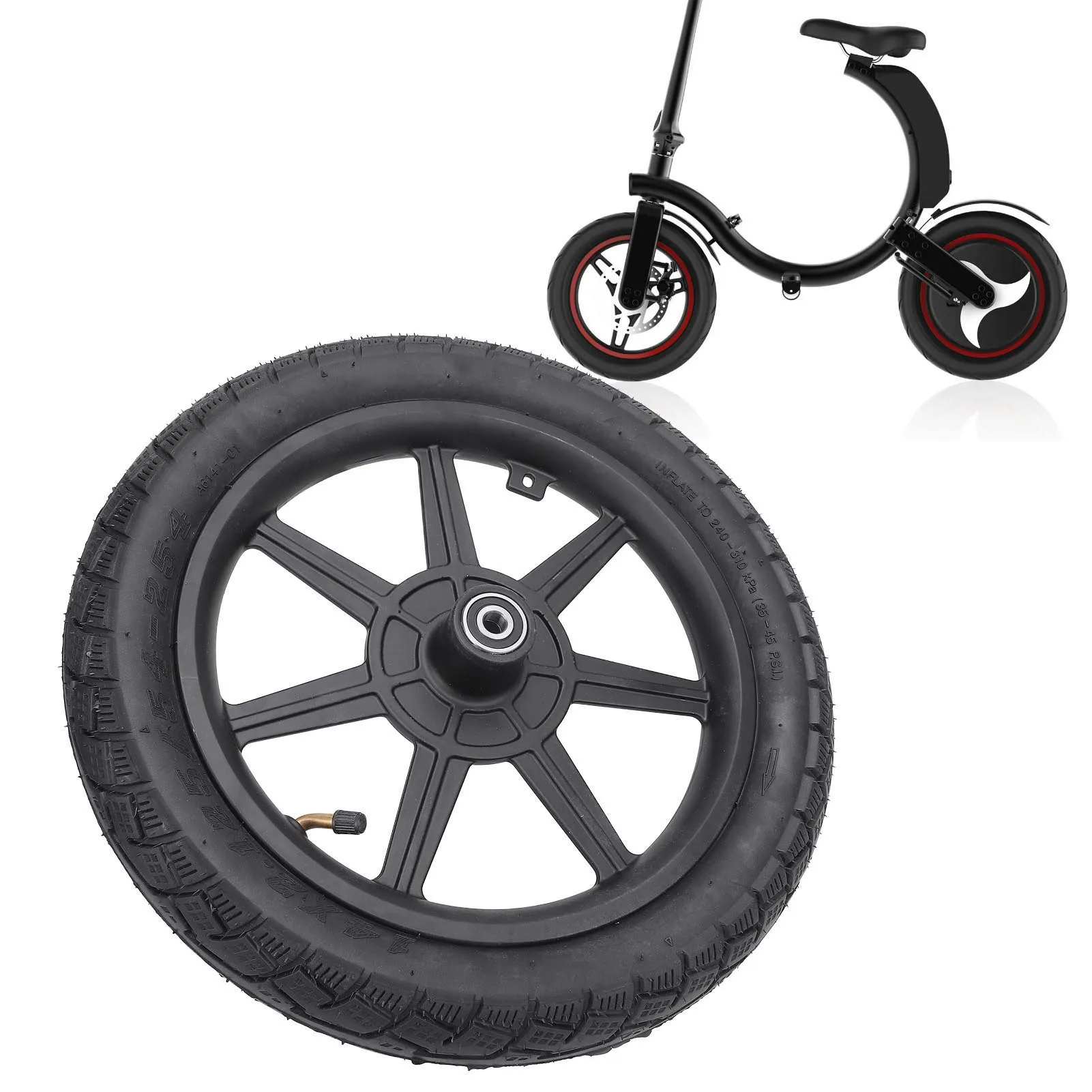 Electric Bike Tires 14 X 2.125 Electric Scooter Tire Wheel Rim Tire Anti Slip Wear Resistant Reduce Vibration with Inner Tube
Electric Bike Tires 14 X 2.125 Electric Scooter Tire Wheel Rim Tire Anti Slip Wear Resistant Reduce Vibration with Inner Tube