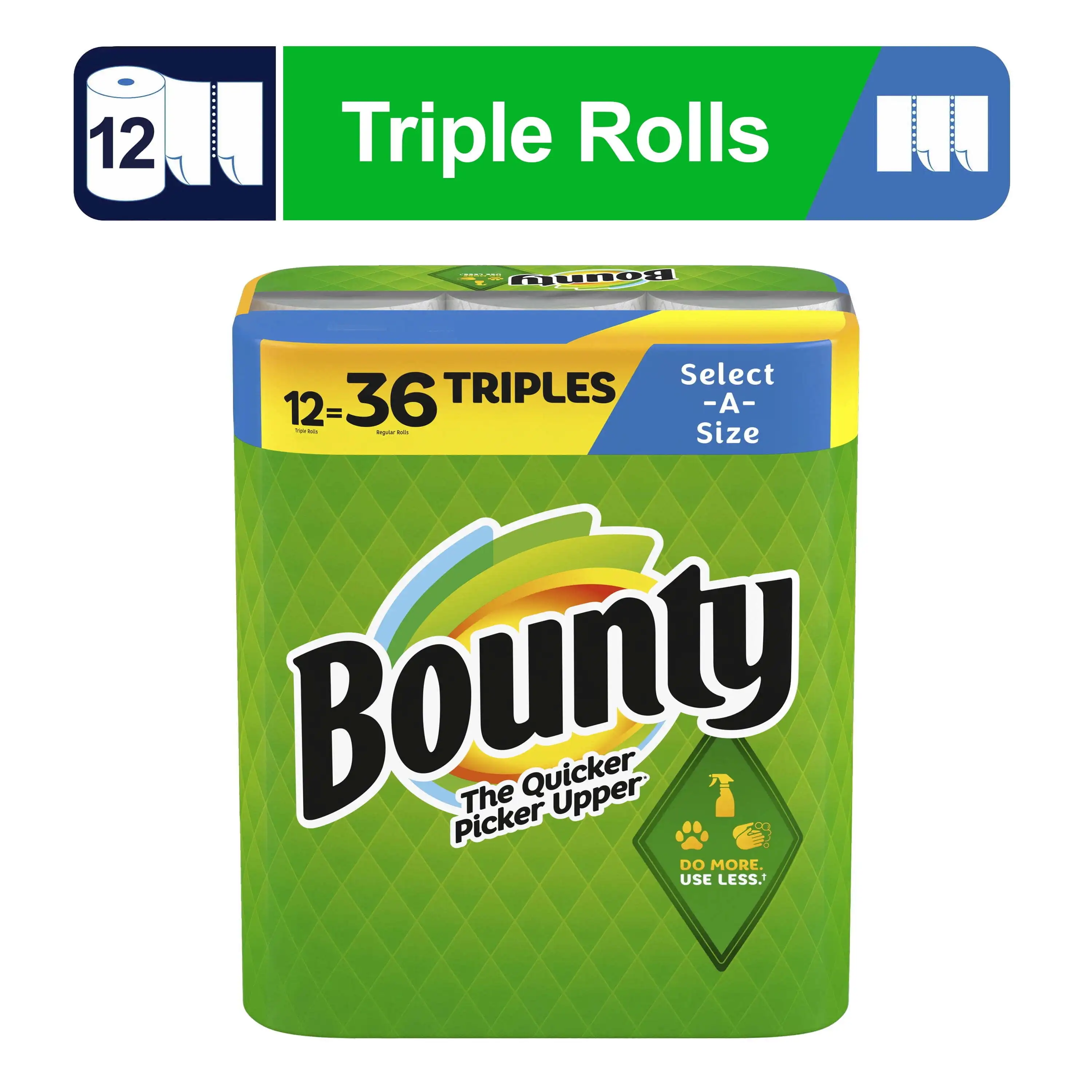 Paper Towels Select-A-Size, 12 Triple Rolls
Paper Towels Select-A-Size, 12 Triple Rolls