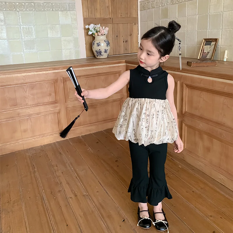 New Girls Design Set 2024 Summer Childrens Two Piece Set Thin T-shirt and Long Pants Gentle and Sweet Two Piece Set
New Girls Design Set 2024 Summer Childrens Two Piece Set Thin T-shirt and Long Pants Gentle and Sweet Two Piece Set