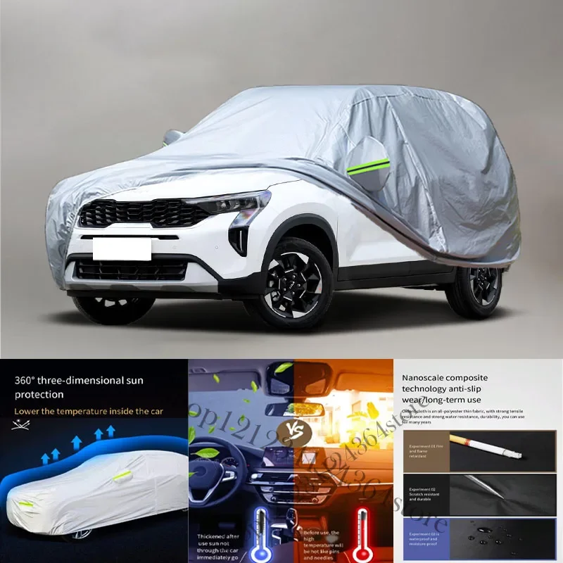 For KIA Sonet Auto Anti snow Anti dust Anti-uv Anti peeling paint And Anti Rainwater 210t car cover Car cover protection
For KIA Sonet Auto Anti snow Anti dust Anti-uv Anti peeling paint And Anti Rainwater 210t car cover Car cover protection
