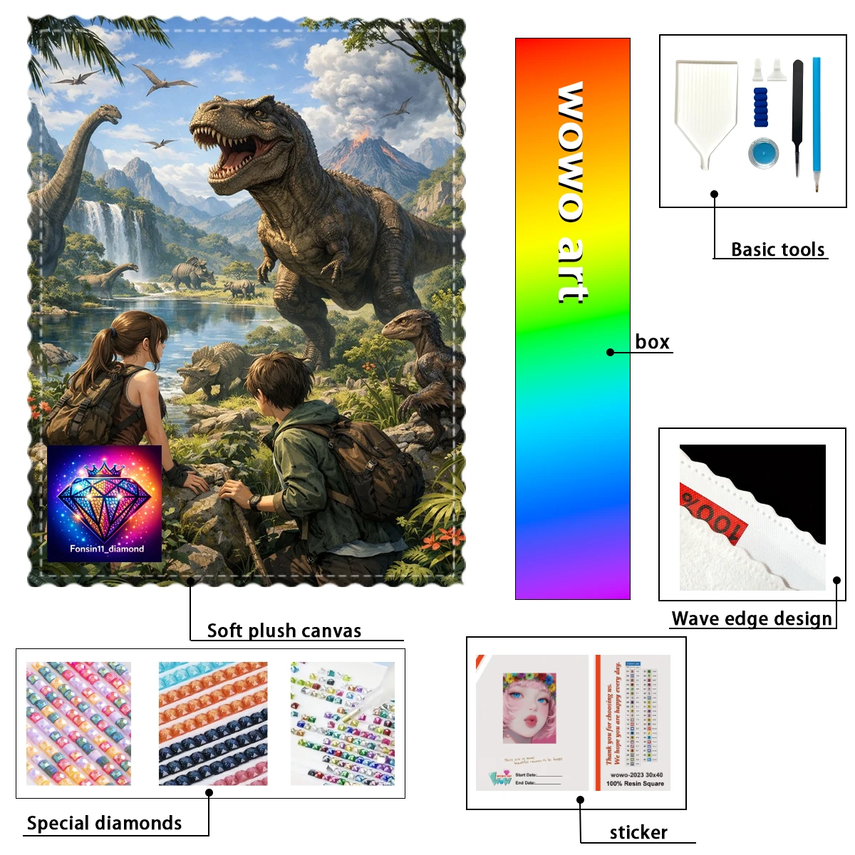 【Fonsin11- diamond】Mundo de los dinosaurios 100% resin FD+ab+yg Diamond Stamping Kit Perfect Masterpiece worth Buying
【Fonsin11- diamond】Mundo de los dinosaurios 100% resin FD+ab+yg Diamond Stamping Kit Perfect Masterpiece worth Buying