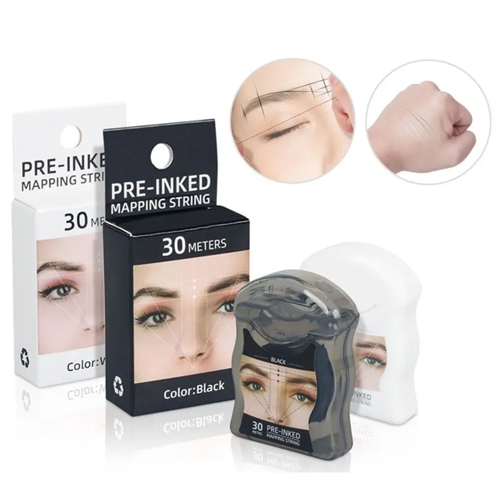30m Microblading Mapping String Pigment String Dyeing Linen Thread Eyebrow Positioning Line Semi Permanent Black White
30m Microblading Mapping String Pigment String Dyeing Linen Thread Eyebrow Positioning Line Semi Permanent Black White