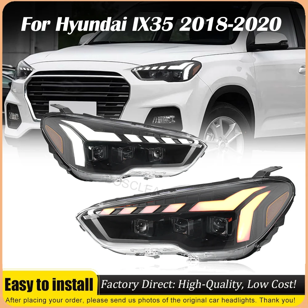 2 шт. фары в сборе для Hyundai IX35 2018-2020 динамические светодиодные DRL последовательные линзы указателя поворота проектор фары Plug & Play
2 шт. фары в сборе для Hyundai IX35 2018-2020 динамические светодиодные DRL последовательные линзы указателя поворота проектор фары Plug & Play