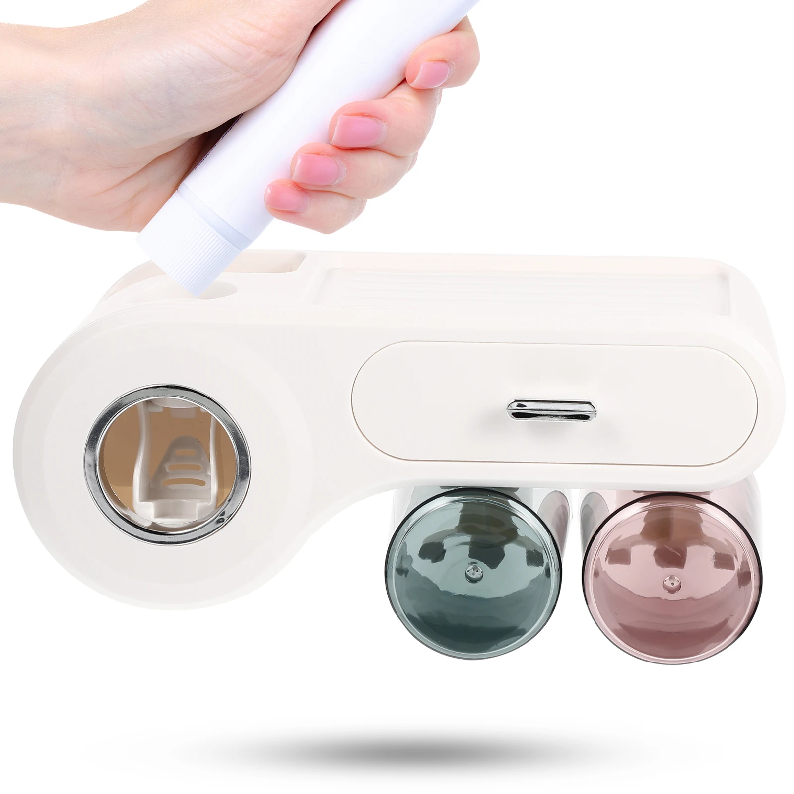 WallMountedToothbrushHolderPlasticCupRackBathroomShelfOrganizerToothpasteStorageSolutionSpaceSavingDesignPracticalUseMulti
WallMountedToothbrushHolderPlasticCupRackBathroomShelfOrganizerToothpasteStorageSolutionSpaceSavingDesignPracticalUseMulti