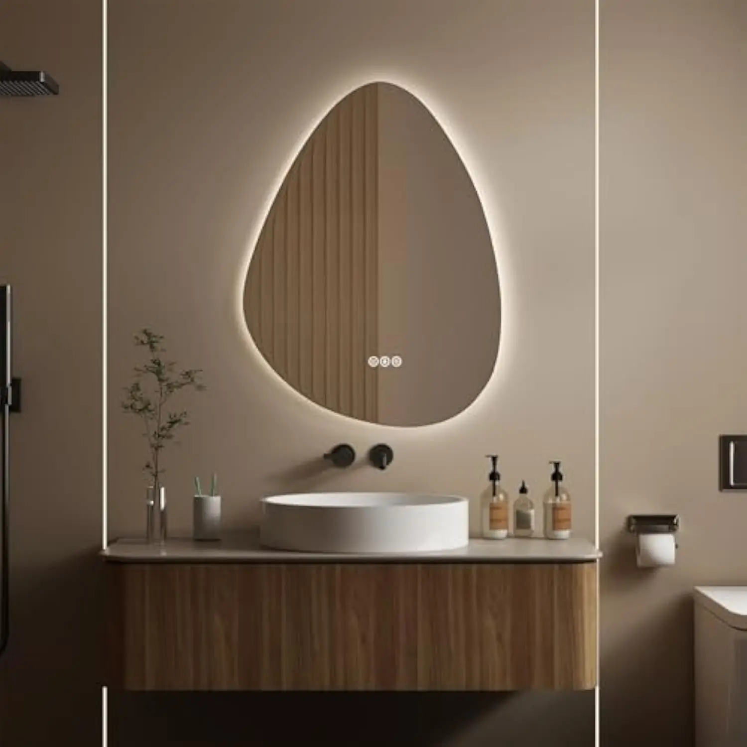 Led Mirror for Bathroom, 24X32 Inch Bathroom Vanity Mirror with Lights, Human Body Sensing, Shatter-Proof, Anti-Fog, 3 Colors a
Led Mirror for Bathroom, 24X32 Inch Bathroom Vanity Mirror with Lights, Human Body Sensing, Shatter-Proof, Anti-Fog, 3 Colors a