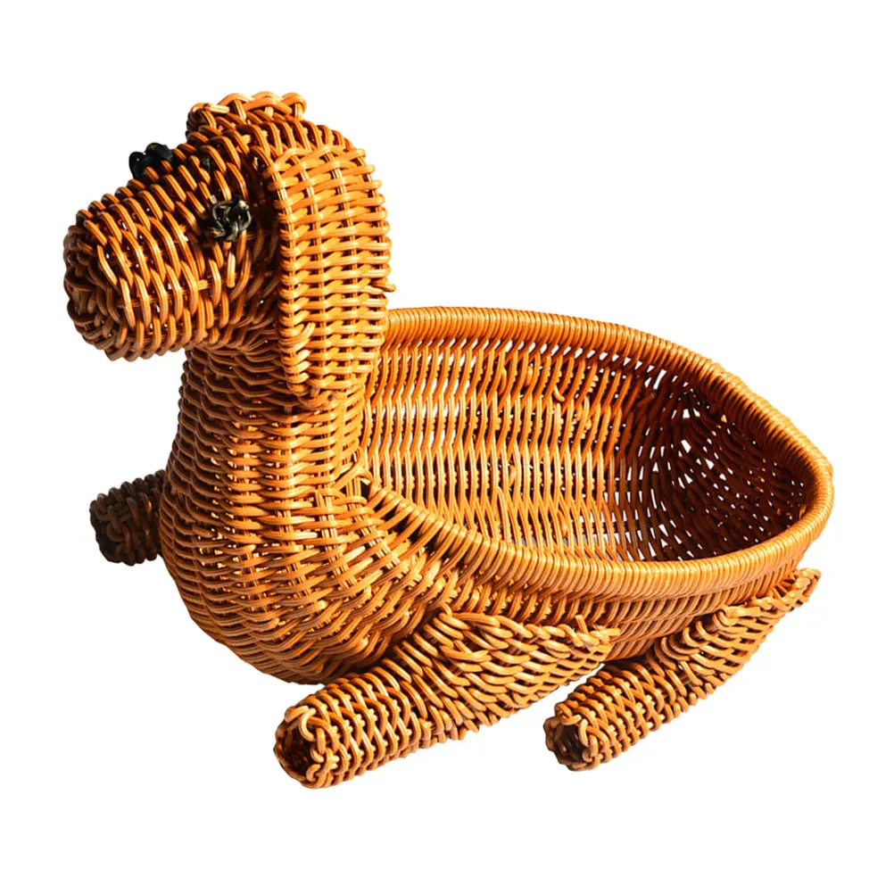 Simulated Dog Rattan Storage Basket Hand Woven Snack Decorative Coffee Table Desk Fruit Baskets Shaped Imitation Woven Bread
Simulated Dog Rattan Storage Basket Hand Woven Snack Decorative Coffee Table Desk Fruit Baskets Shaped Imitation Woven Bread