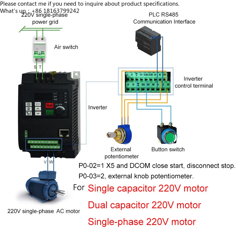 750W / 1500W / 2200W 220V AC to 1-phase 220V Variable Frequency Drive VFD Inverter For Single phase Water pump Motor
750W / 1500W / 2200W 220V AC to 1-phase 220V Variable Frequency Drive VFD Inverter For Single phase Water pump Motor