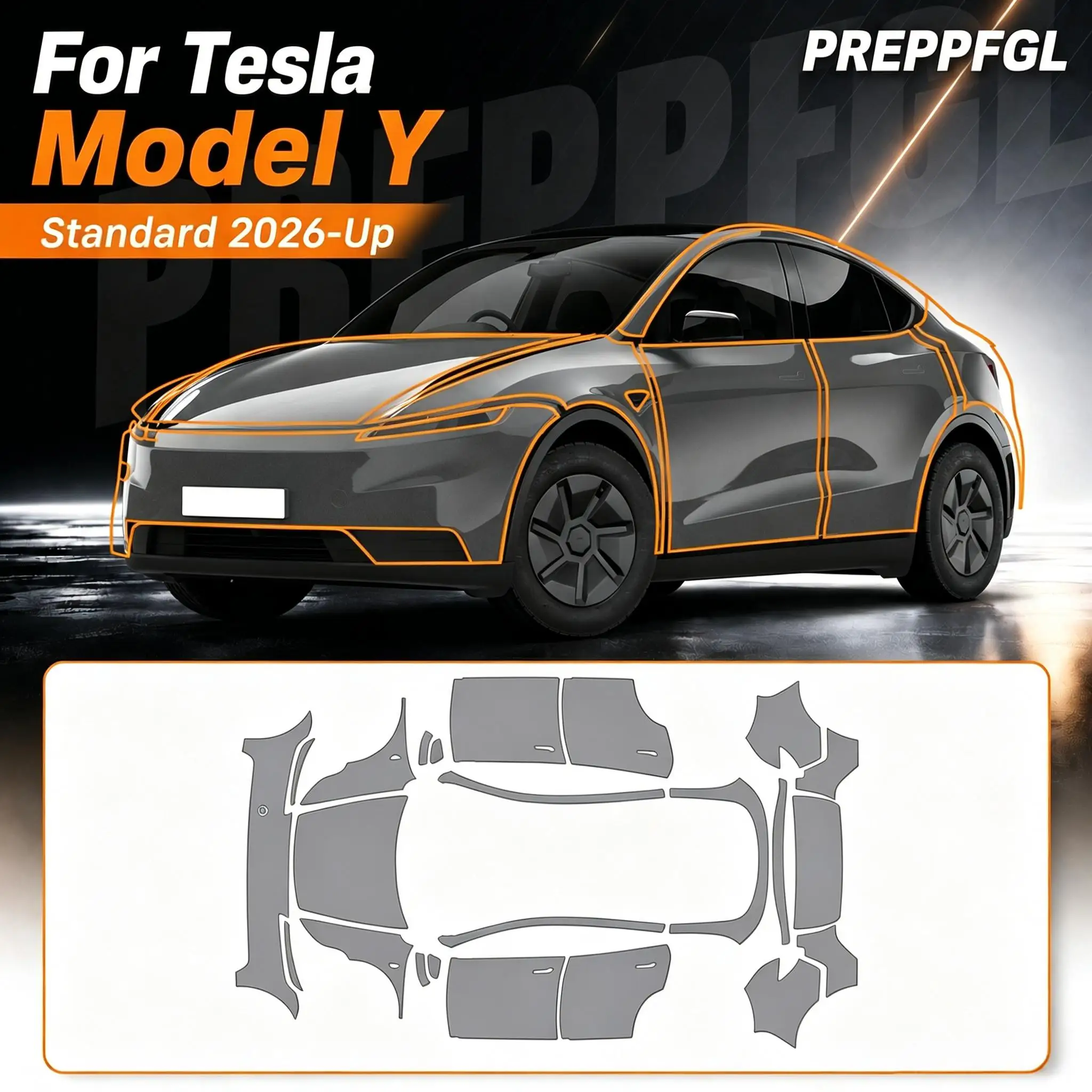 For Tesla Model Y Standard 2026-UP 8.5Mil TPU Pre-cut PPF Paint Protective Film Custom Anti Scratch Self-Healing Transparent
For Tesla Model Y Standard 2026-UP 8.5Mil TPU Pre-cut PPF Paint Protective Film Custom Anti Scratch Self-Healing Transparent