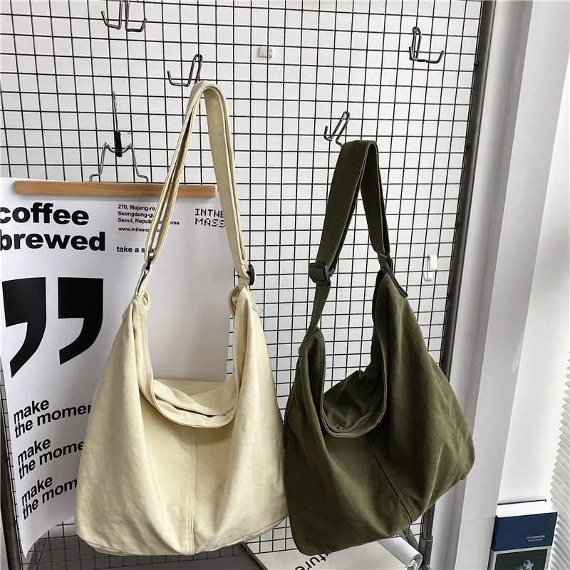 Women Canvas Shoulder Bags Large Capacity Thick Cotton Cloth Books Handbag Tote Solid Crossbody Bag Big Travel Purse For Ladies
Women Canvas Shoulder Bags Large Capacity Thick Cotton Cloth Books Handbag Tote Solid Crossbody Bag Big Travel Purse For Ladies