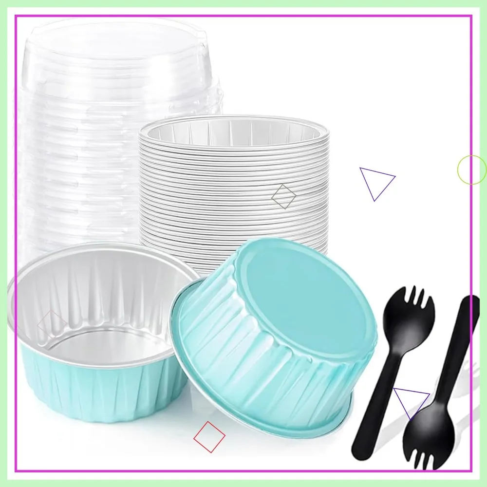25PCS 5oz Mini Loaf Pans with Lids, Disposable Baking Cups for Wedding Birthday Party, Blue
25PCS 5oz Mini Loaf Pans with Lids, Disposable Baking Cups for Wedding Birthday Party, Blue