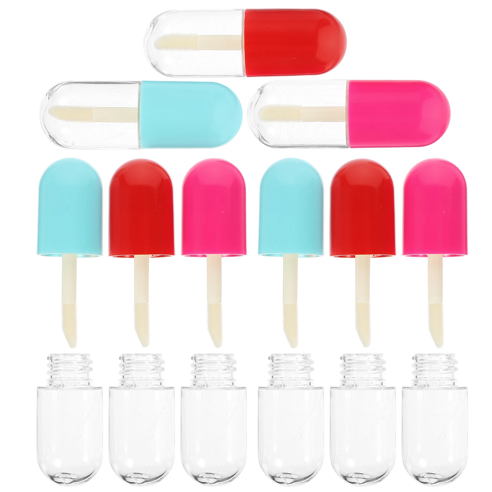 9 pcs Lip Gloss Tubes Empty Transparent Bottles Refillable Storage for Lipstick Lip Balm Travel Portable Lightweight
9 pcs Lip Gloss Tubes Empty Transparent Bottles Refillable Storage for Lipstick Lip Balm Travel Portable Lightweight