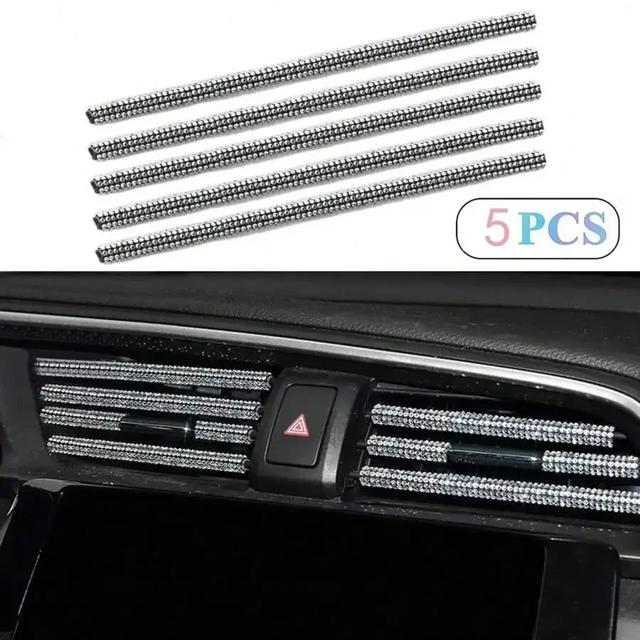 5pcs Car Air Vent Decorative Strip With Crystal Glitter Rhinestone
5pcs Car Air Vent Decorative Strip With Crystal Glitter Rhinestone