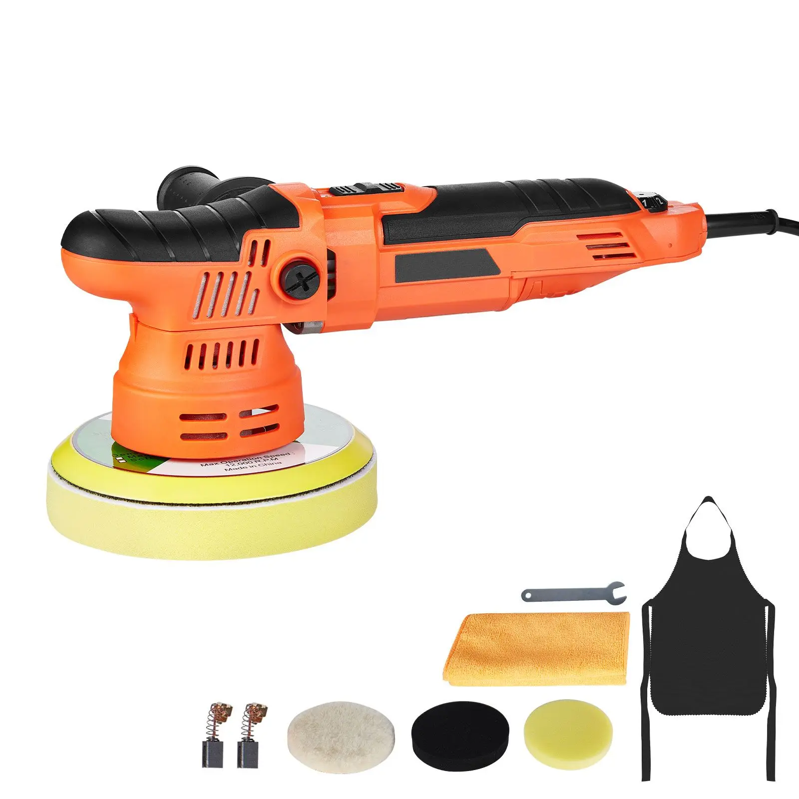 Car Buffer Polisher, 6-Inch Dual Action Polisher Buffer Waxer, 650W 6 Variable Speeds 2000-6800RPM Random Orbital Polisher Kit for Cars Detailing, Waxing, Polishing
Car Buffer Polisher, 6-Inch Dual Action Polisher Buffer Waxer, 650W 6 Variable Speeds 2000-6800RPM Random Orbital Polisher Kit for Cars Detailing, Waxing, Polishing