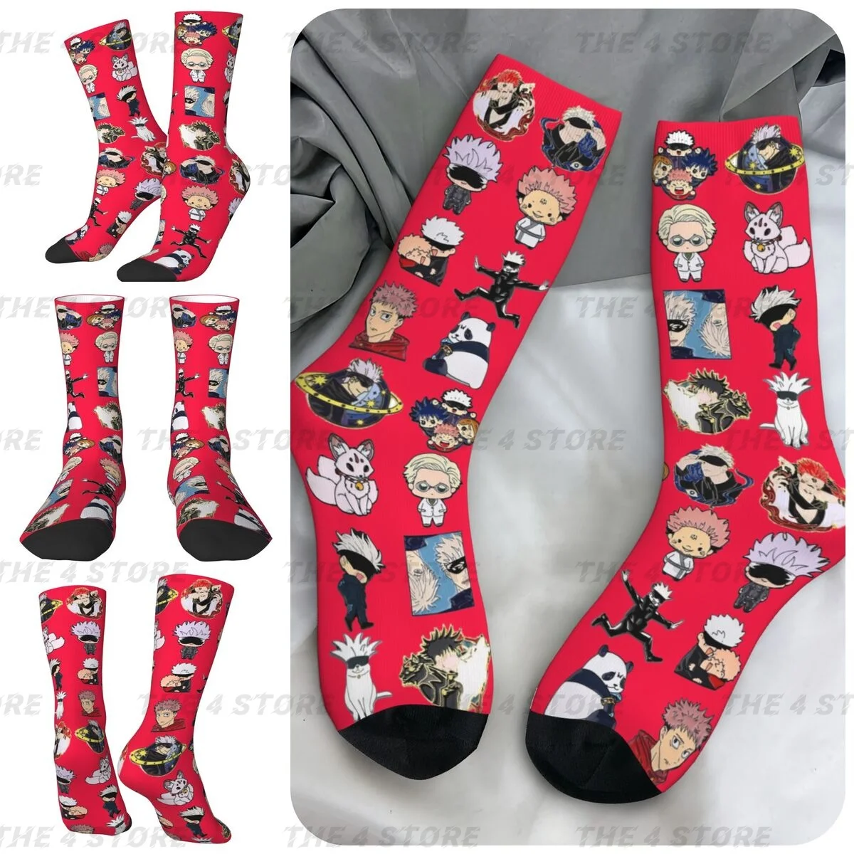 Gojo Anime High elasticity polyester fiber Men and Women printing Socks,Motion Applicable throughout the year Dressing Gift
Gojo Anime High elasticity polyester fiber Men and Women printing Socks,Motion Applicable throughout the year Dressing Gift