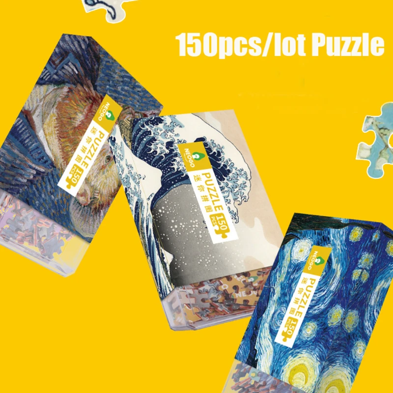 150pcs Mini Cardboard Jigsaw Puzzles Tube Series Famous Paintings Educational Matchbox Game Learning Assemble Toy
150pcs Mini Cardboard Jigsaw Puzzles Tube Series Famous Paintings Educational Matchbox Game Learning Assemble Toy