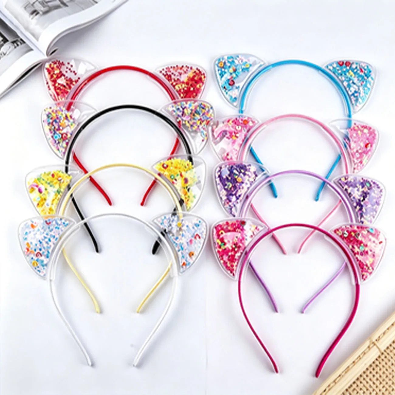 8 Colors Kids Quicksand Cat Ear Headbands Glitter Sequins Hair Hoop Girls Party Daily Hair Accessories Kids Birthday Gift
8 Colors Kids Quicksand Cat Ear Headbands Glitter Sequins Hair Hoop Girls Party Daily Hair Accessories Kids Birthday Gift