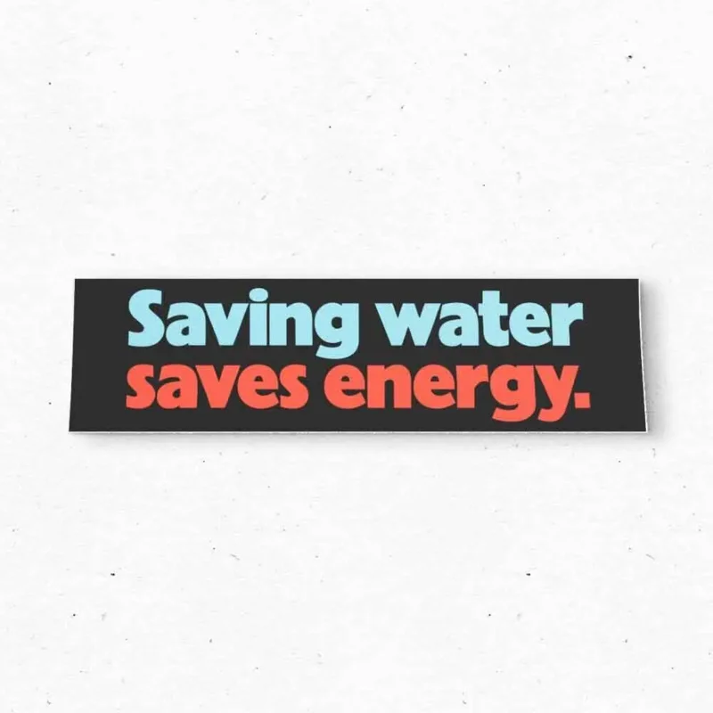 Saving water SAVES ENERGY Bumper Sticker - EPA Vintage Style Vinyl Decal 80s 90s - Bumper Stickers - Car Stickers
Saving water SAVES ENERGY Bumper Sticker - EPA Vintage Style Vinyl Decal 80s 90s - Bumper Stickers - Car Stickers