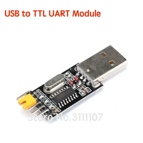 USB to TTL UART Module CH340G CH340 USB Microcontroller Download Cable Brush Board USB to Serial 3.3V 5V Switch