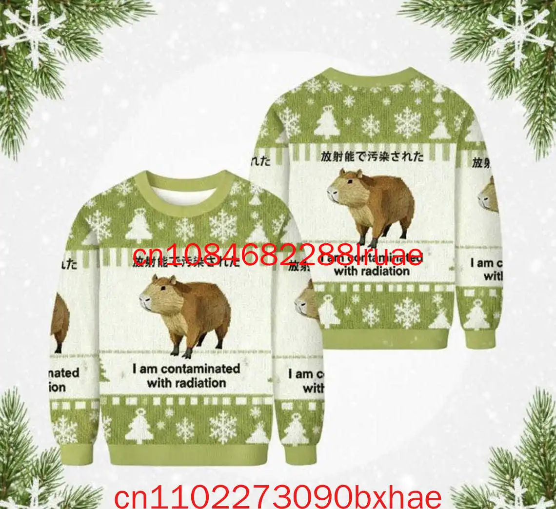 Осень/зима 2022, новый милый детский рождественский уродливый свитер с капибарой, модный уличный мужской и женский уродливый свитер
Осень/зима 2022, новый милый детский рождественский уродливый свитер с капибарой, модный уличный мужской и женский уродливый свитер