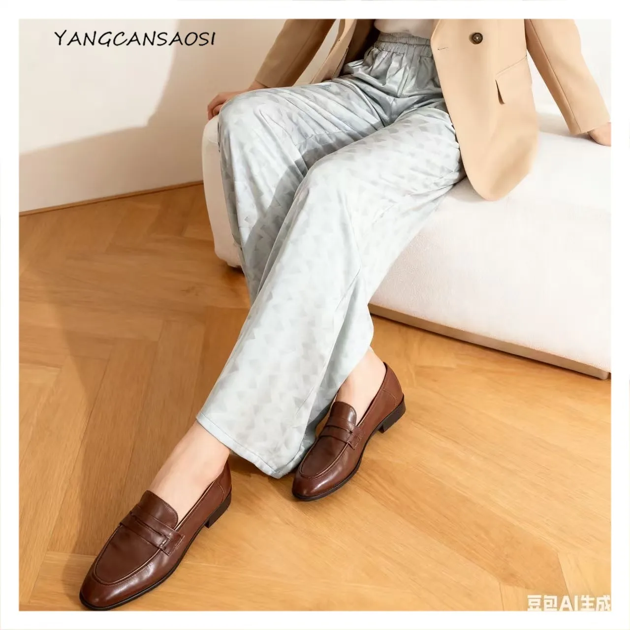 Women's Fashion Clothing High Luxury 93%Natural Mulberry Silk Elastic Jacquard Satin Elastic Waist Water Blue Straight Leg Pants
Women's Fashion Clothing High Luxury 93%Natural Mulberry Silk Elastic Jacquard Satin Elastic Waist Water Blue Straight Leg Pants