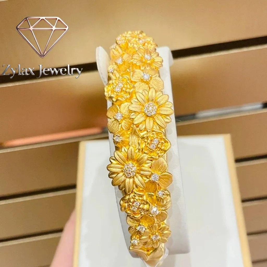 Zylax Jewelry Luxury 24K 9999 Pure Gold real gold New Flower Brocade Bracelet Women's Bracelet
Zylax Jewelry Luxury 24K 9999 Pure Gold real gold New Flower Brocade Bracelet Women's Bracelet