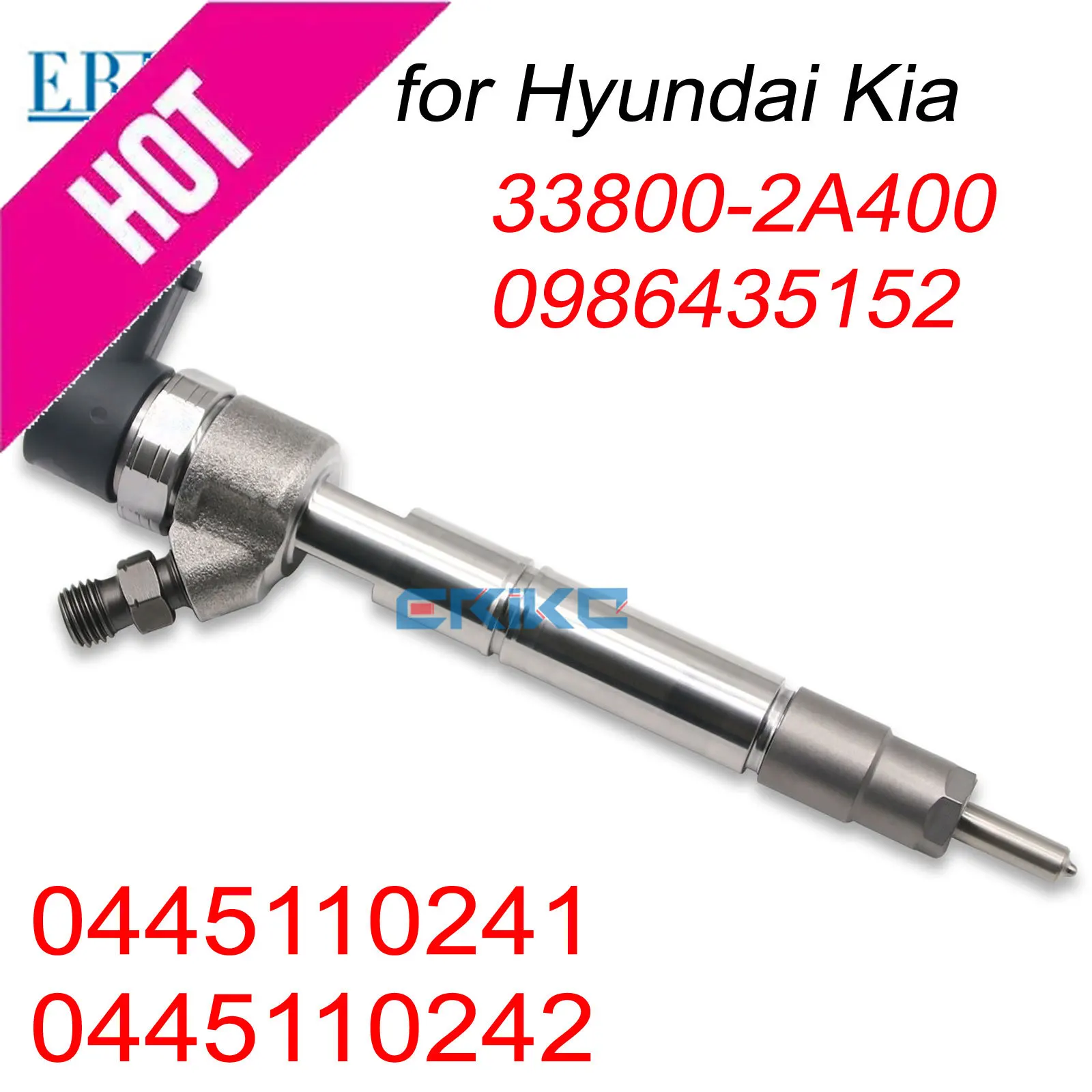 0445110241 33800-2A400 Diesel Injector 0445110242 0986435152 Nozzle for Bosch HYUNDAI KIA Sprayer 33800 2A400
0445110241 33800-2A400 Diesel Injector 0445110242 0986435152 Nozzle for Bosch HYUNDAI KIA Sprayer 33800 2A400