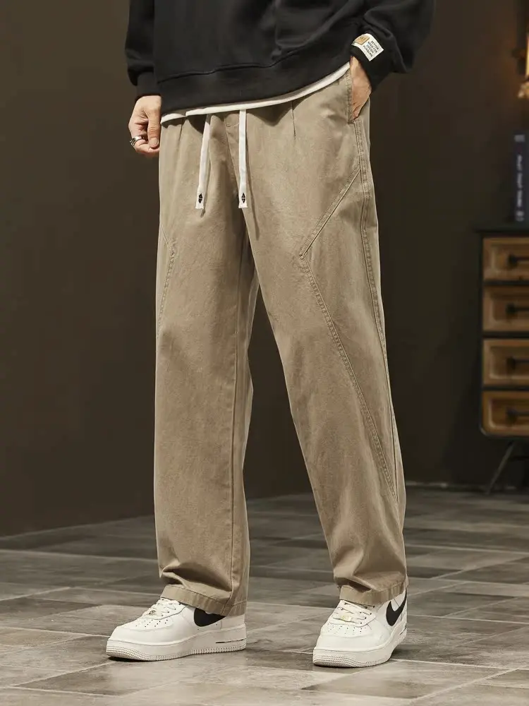 Men's Casual Straight Leg Cotton Work Trousers Spring Autumn Loose Fit Lightweight Spring Summer Pure Cotton Pants
Men's Casual Straight Leg Cotton Work Trousers Spring Autumn Loose Fit Lightweight Spring Summer Pure Cotton Pants