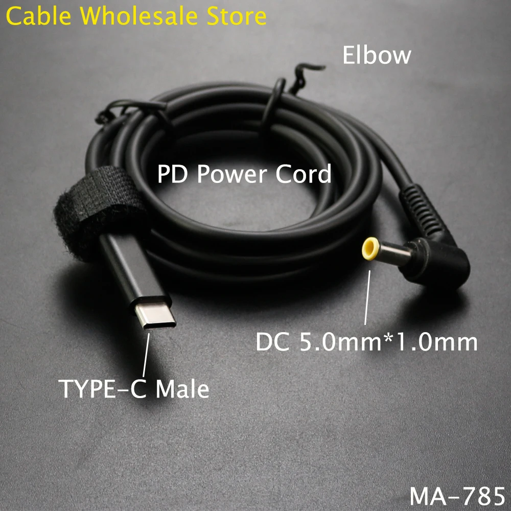 1Pcs USB Type C PD Power Cord Charging Cable TYPE-C Male To 5.0mm*1.0mm Plug Converter DC Power Adapter HP Laptop Charger
1Pcs USB Type C PD Power Cord Charging Cable TYPE-C Male To 5.0mm*1.0mm Plug Converter DC Power Adapter HP Laptop Charger