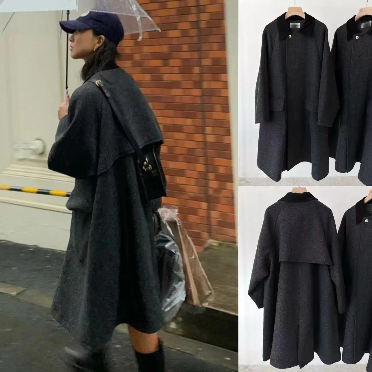 Loose Woolen A-Line Coat Casual Flip Collar Patterned Outerwear Long Sve Mid-Length Single Button Closure Commute Sle
Loose Woolen A-Line Coat Casual Flip Collar Patterned Outerwear Long Sve Mid-Length Single Button Closure Commute Sle