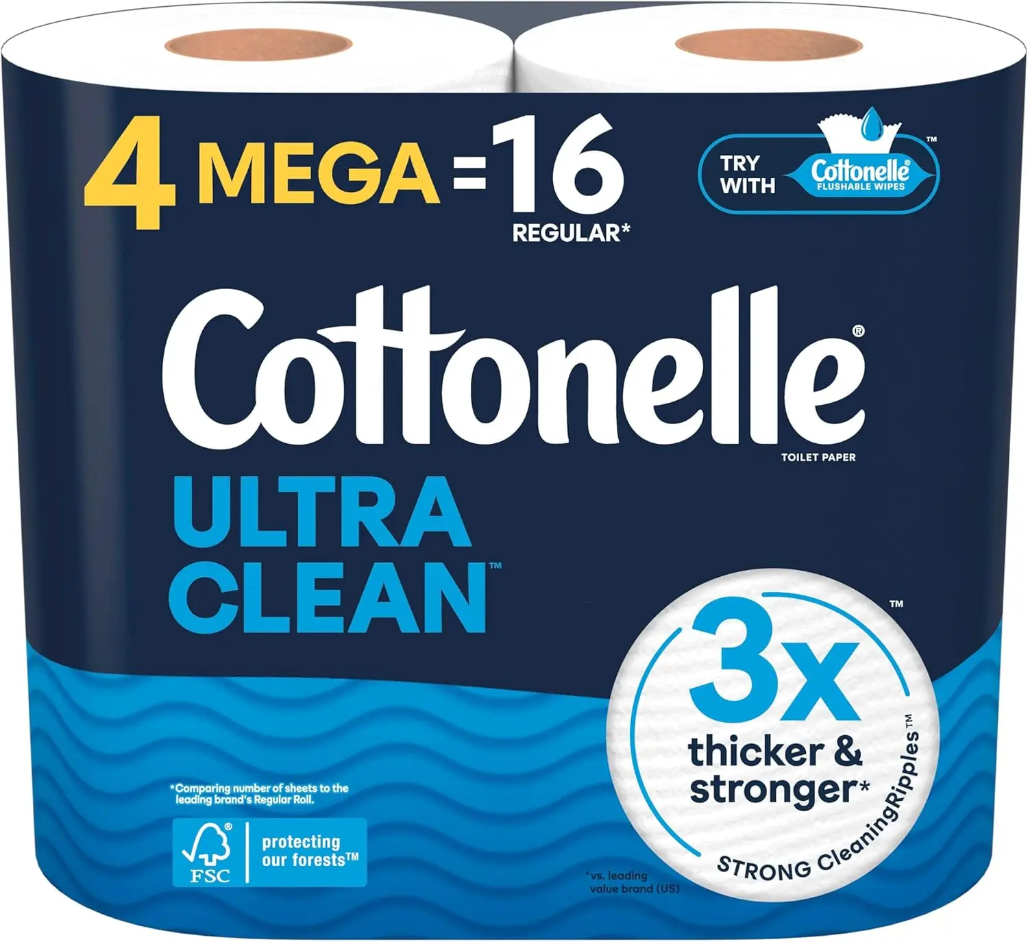 Ultra Clean Toilet Paper 4 Mega Rolls = 16 Regular Rolls, Strong & Thick, 284 Sheets/Roll, Septic Safe
Ultra Clean Toilet Paper 4 Mega Rolls = 16 Regular Rolls, Strong & Thick, 284 Sheets/Roll, Septic Safe
