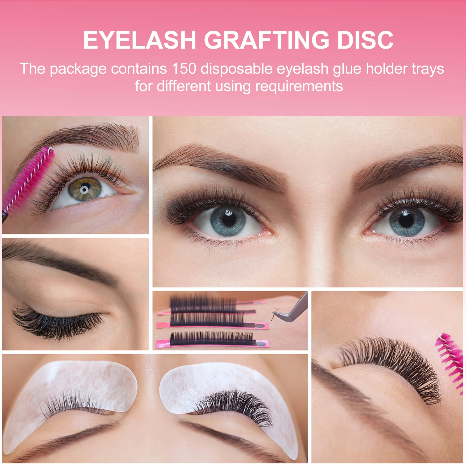150 Pcs Eyelash Glue Trays Disposable Beauty Salon Supplies Lash Extension Accessories High Quality Plastic Stable Durable
150 Pcs Eyelash Glue Trays Disposable Beauty Salon Supplies Lash Extension Accessories High Quality Plastic Stable Durable
