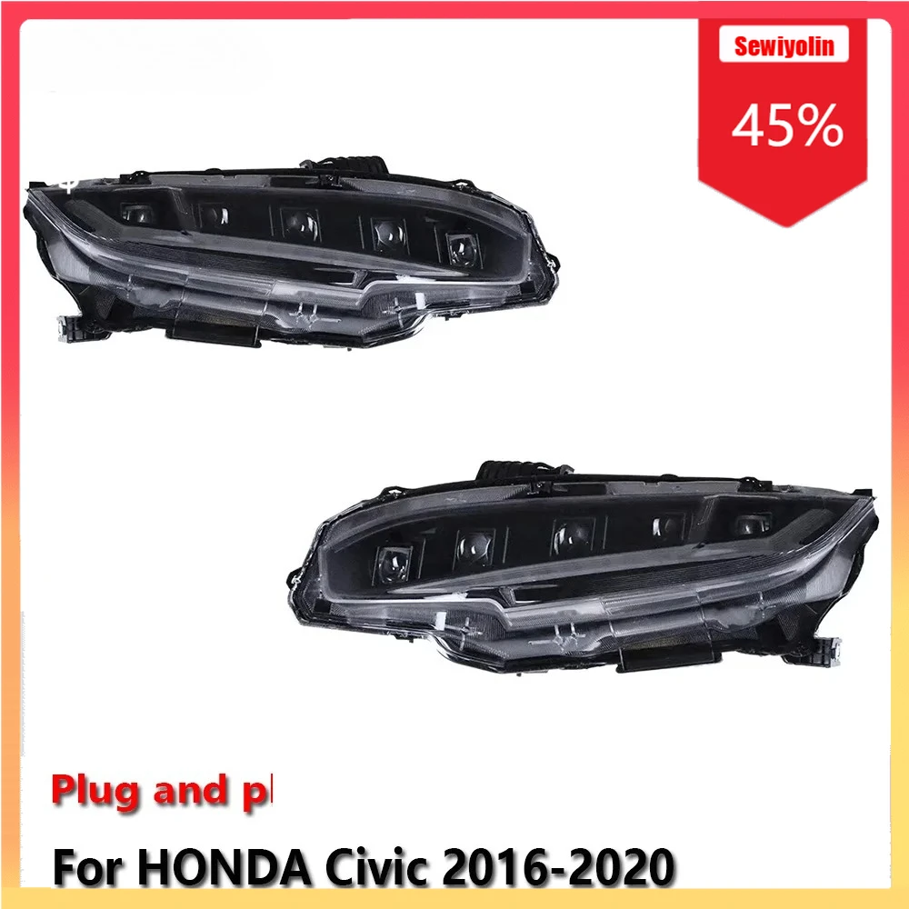 Автомобильные светодиодные фары, автомобильные детали для HONDA Civic 2016-2020, противотуманные DRL, стоп-сигнал, указатель поворота, Plug and Play
Автомобильные светодиодные фары, автомобильные детали для HONDA Civic 2016-2020, противотуманные DRL, стоп-сигнал, указатель поворота, Plug and Play