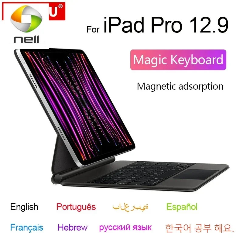 Волшебная клавиатура Folio для iPad Pro 12,9 M2 2022 6, 5, 4, 3-го поколения Air 4 5 10,9 дюйма Pro 11 2021 2020 2018 Чехол арабский испанский
Волшебная клавиатура Folio для iPad Pro 12,9 M2 2022 6, 5, 4, 3-го поколения Air 4 5 10,9 дюйма Pro 11 2021 2020 2018 Чехол арабский испанский