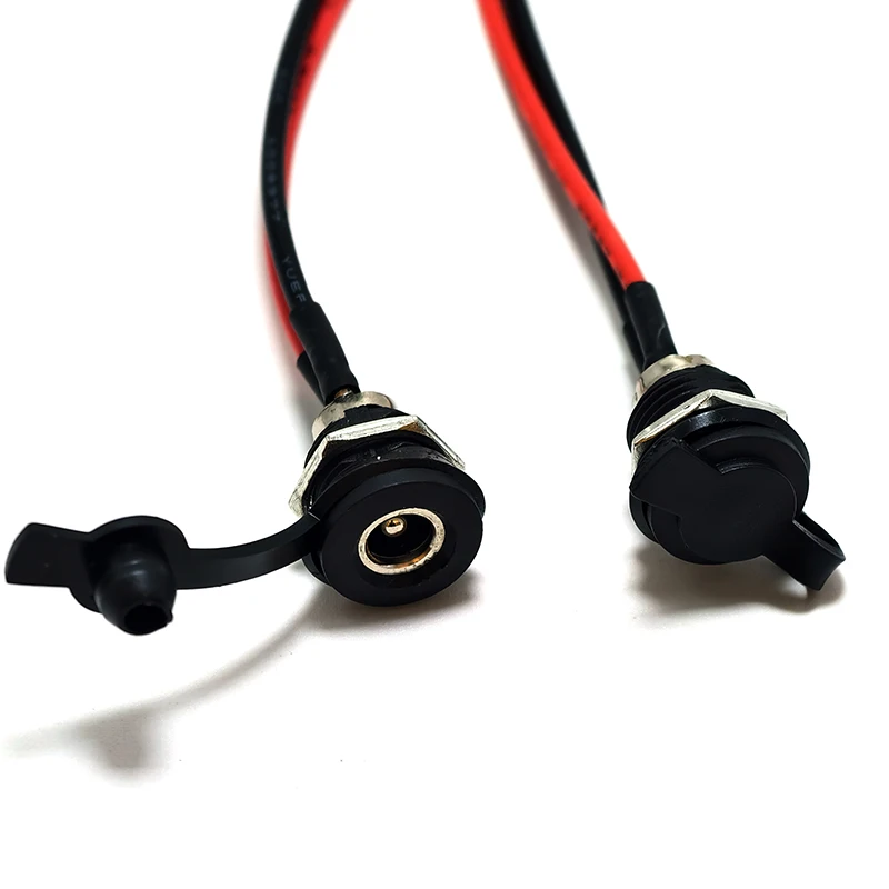 Pre-wired DC Female Jack 5.5x2.1/5.5x2.5mm with 20AWG Cable, High Current DC Power Charging Socket Connector for CCTV LED Power
Pre-wired DC Female Jack 5.5x2.1/5.5x2.5mm with 20AWG Cable, High Current DC Power Charging Socket Connector for CCTV LED Power